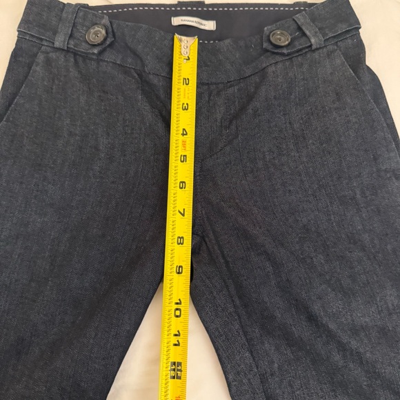 Banana Republic Dark Denim Trouser Leg Jeans - Picture 8 of 9